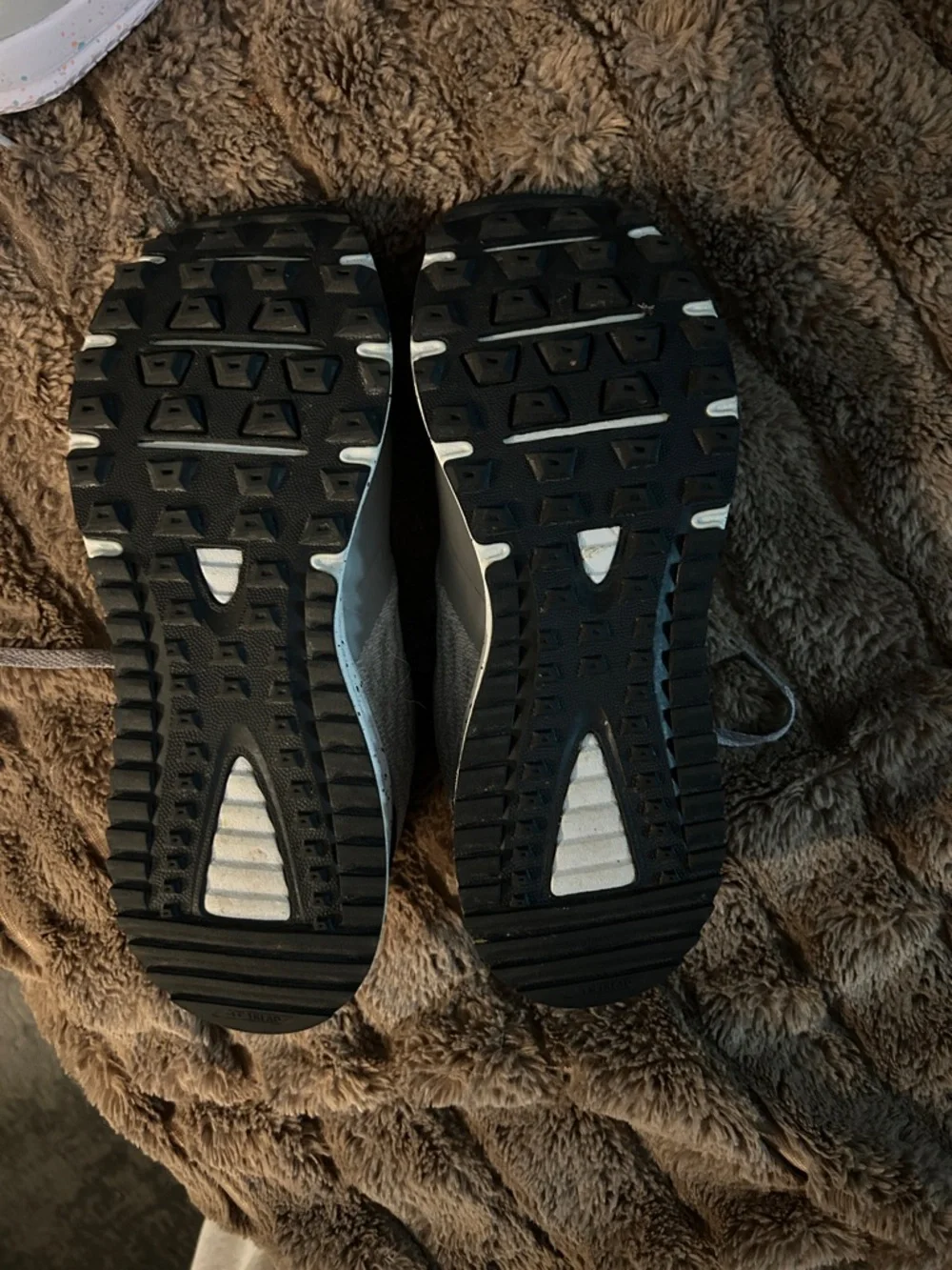 Gray Athletic Sneakers with Light Blue Accents - Picture 2 of 5